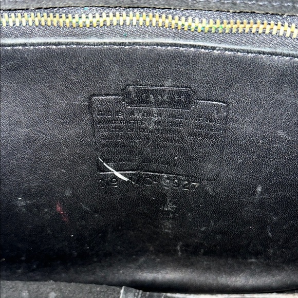 Vintage Coach Station Bag Black Leather Crossbody Bag - Picture 7 of 10